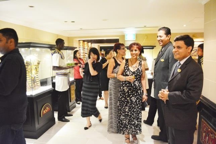 Opening of pharaoh café & restaurant arabian courtyard hotel & spa bur dubai Opening of pharaoh café & restaurant arabian courtyard hotel & spa bur dubai